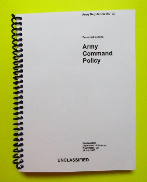 AR 600-20 Army Command Policy - BIG size